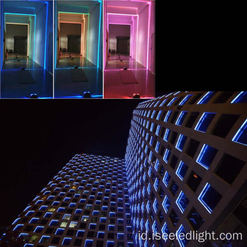 Balok Sempit Bangunan Bingkai Jendela Modern LED Lighting